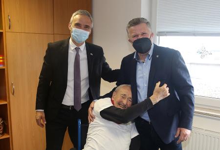 MINISTER JANEZ CIGLER KRALJ NA DELOVNEM OBISKU DEOS 38 FOTO LJUBO VUKELIČ